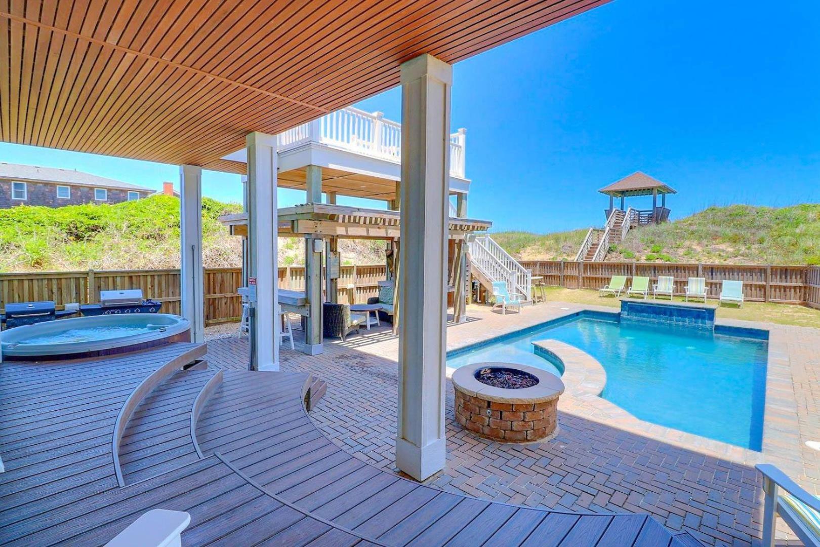 Villa 6007 Happy Sol Oceanfront Heatable Pool Nags Head Esterno foto